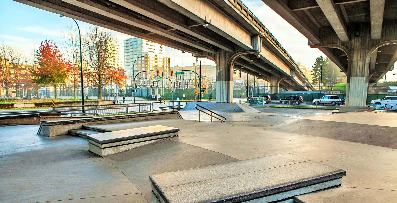 The plaza skatepark