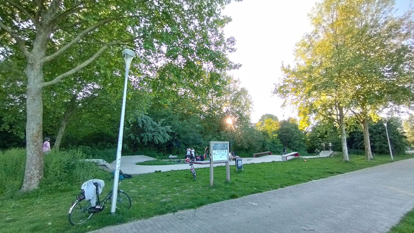 Houten skatepark