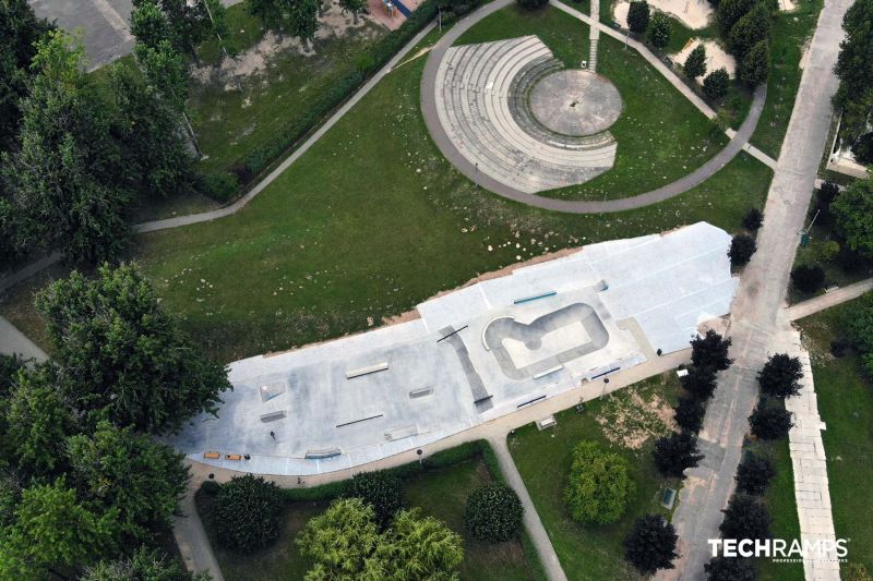 Widok skatepark